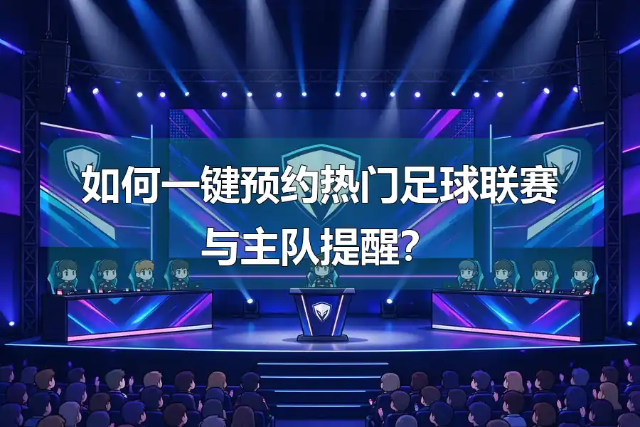 如何一键预约热门足球联赛与主队提醒？